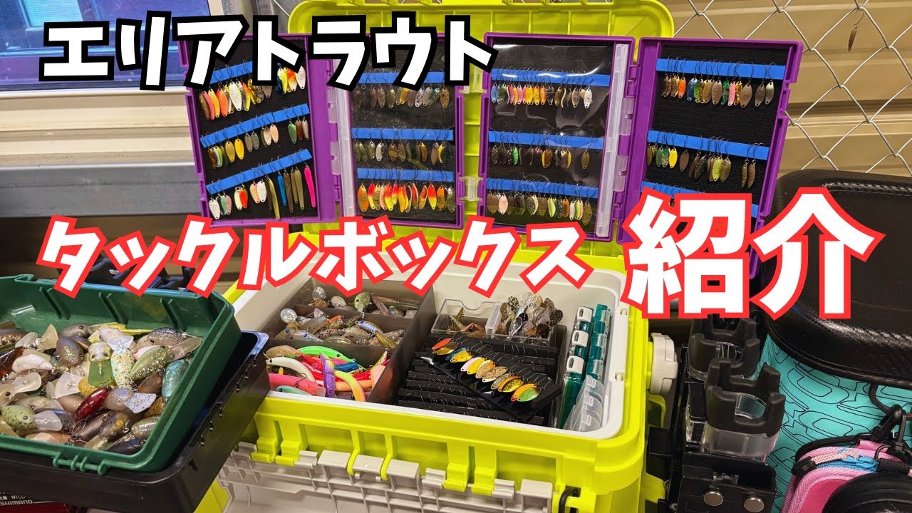 【エリアトラウト】タックルボックスカスタム紹介！メイホウBM5000で作る快適システムはこちら！ほぼ100均で揃います。