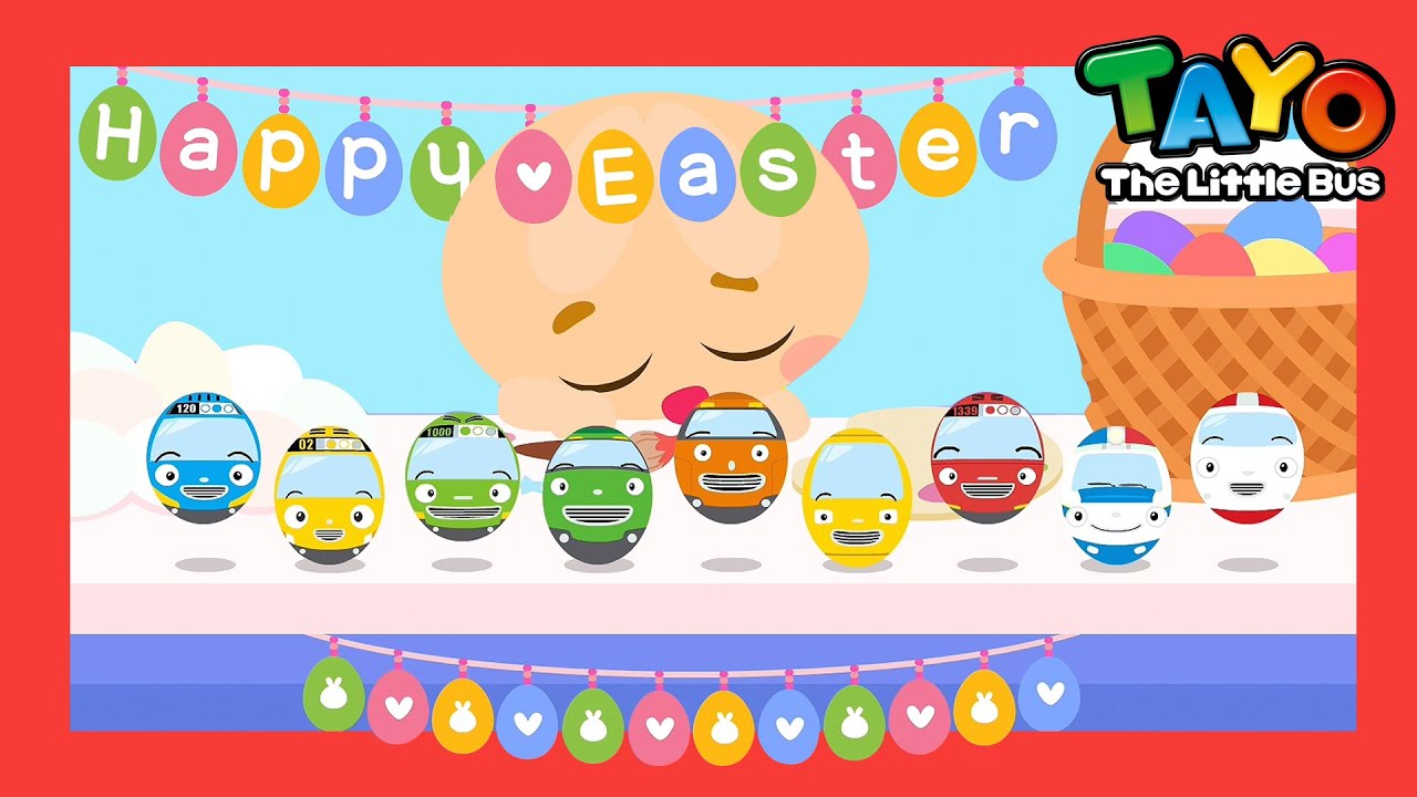 *NEW* Happy Easter Color Song1 | Ten In The Bed(+more) l Songs for Children l Tayo the Little Bus