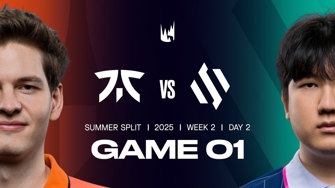 FNC v BDS | 2025 LEC Summer | Week 2 Day 2 | Fnatic vs. Team BDS Game 1
