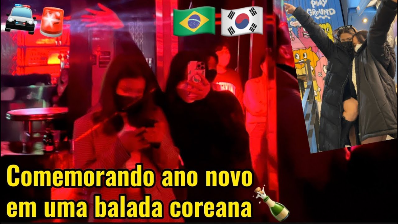 Fui pela primeira vez em uma balada na Coreia do Sul 🇰🇷🤩!!! (ano novo em Hongdae)