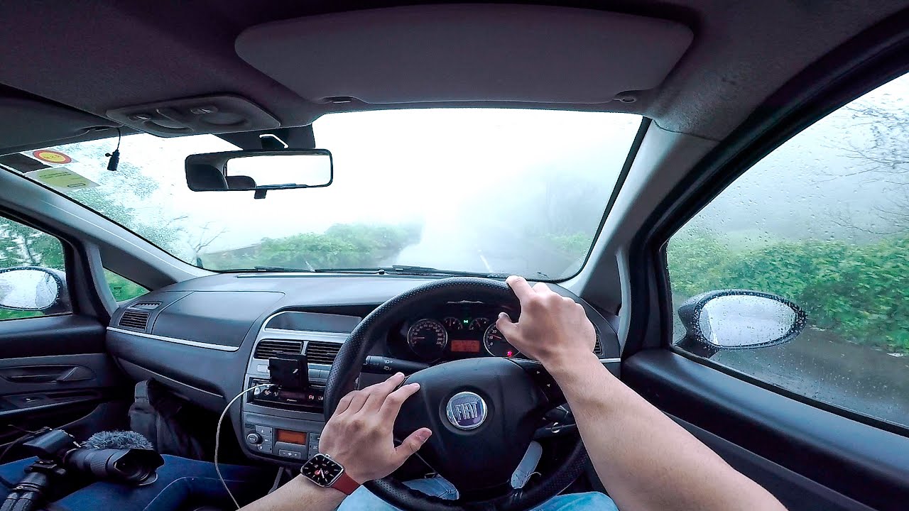 Long Monsoon DRIVE TO LONAVALA 😍🔥❤️ | Fiat Grande Punto 1.3 Multijet | POV Motovlog 😍😱❤️