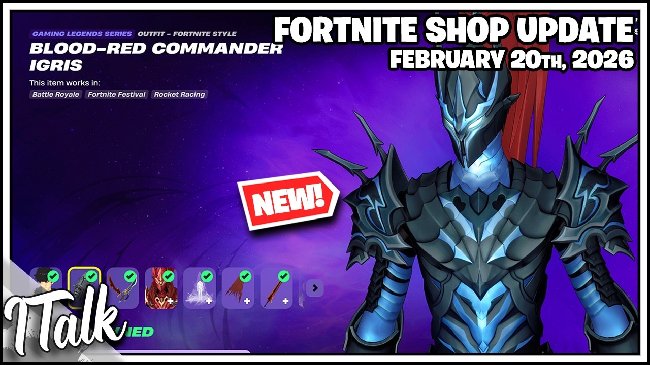 Fortnite Shop *NEW* SOLO LEVELING IN FORTNITE! [February 20th, 2026] (Fortnite Chapter 7)
