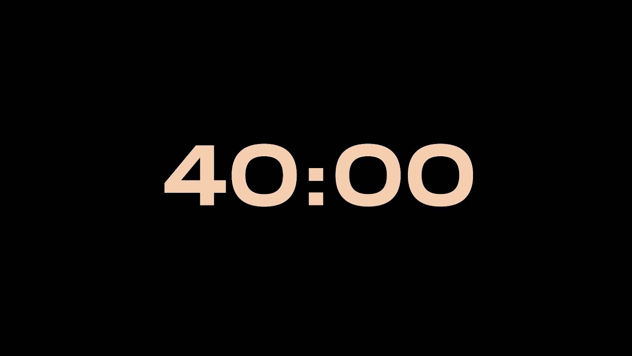 40 Minute Timer | Timecraft