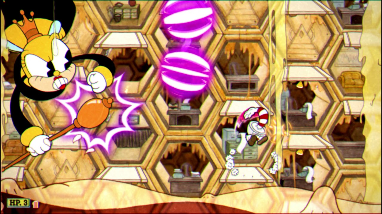 Cuphead: Rumor Honeybottoms Boss Fight (No Hit A+ Rank) [4K 60FPS]