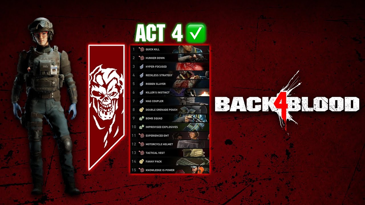 Back 4 Blood: My Act 4 Nightmare Deck Build!