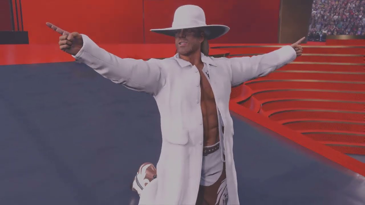 WWE 2K24 Kurt Angle Vs Shawn Michaels - Wrestlemania Night 2