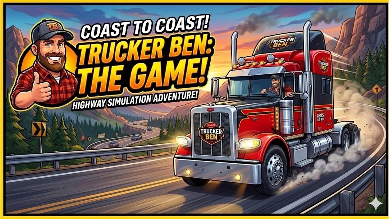  Trucker Ben: 2D Driving Challenge! Join Trucker Ben's Adventure!