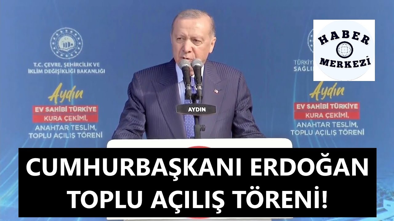 Cumhurbaşkanı Erdoğan, Aydın'da toplu açılış töreninde konuşuyor!