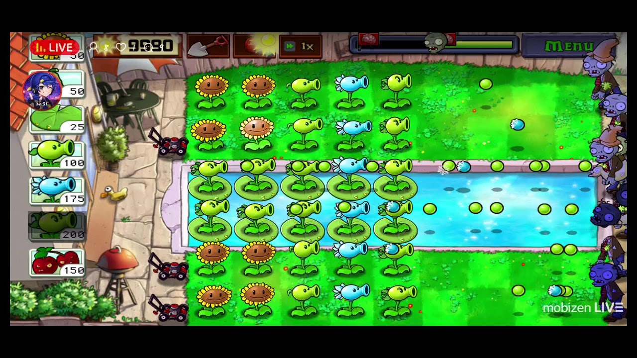 jogando pvz 1 :)
