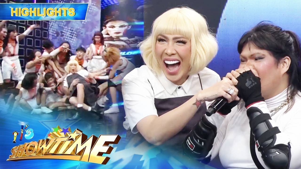 Vice Ganda has fun with the group of NDRK and The Pushy | It's Showdown
