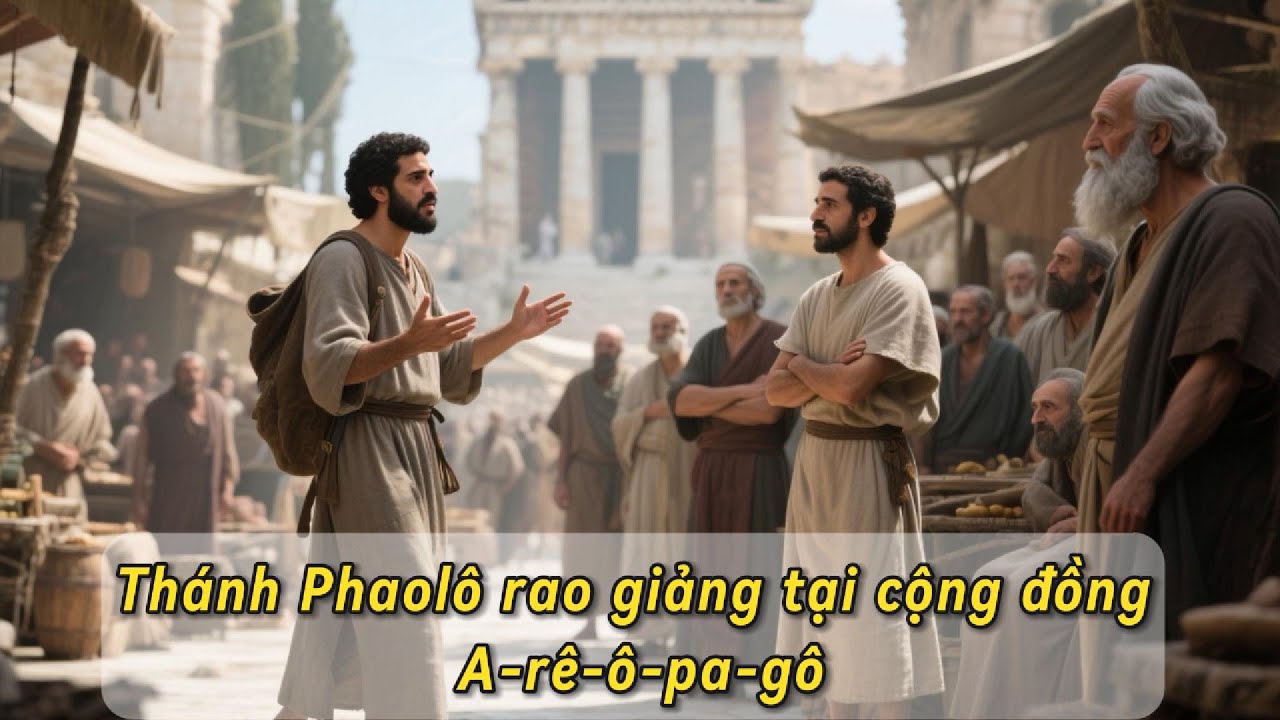 Thánh Phaolô Rao Giảng Tại Cộng Đồng A-rê-ô-pa-gô