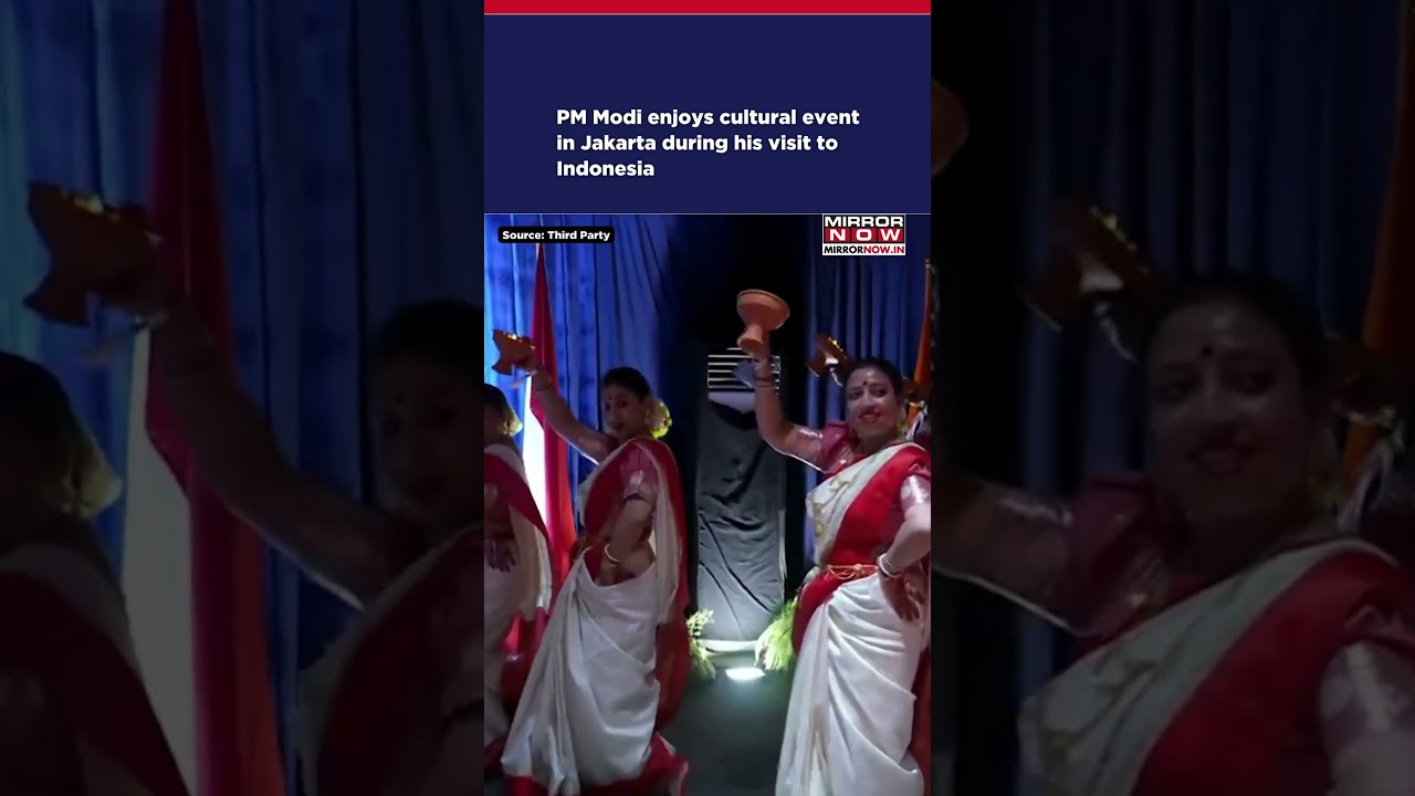 PM Modi & Indonesian President Subianto Enjoy Cultural Event In Jakarta During His Visit #shorts