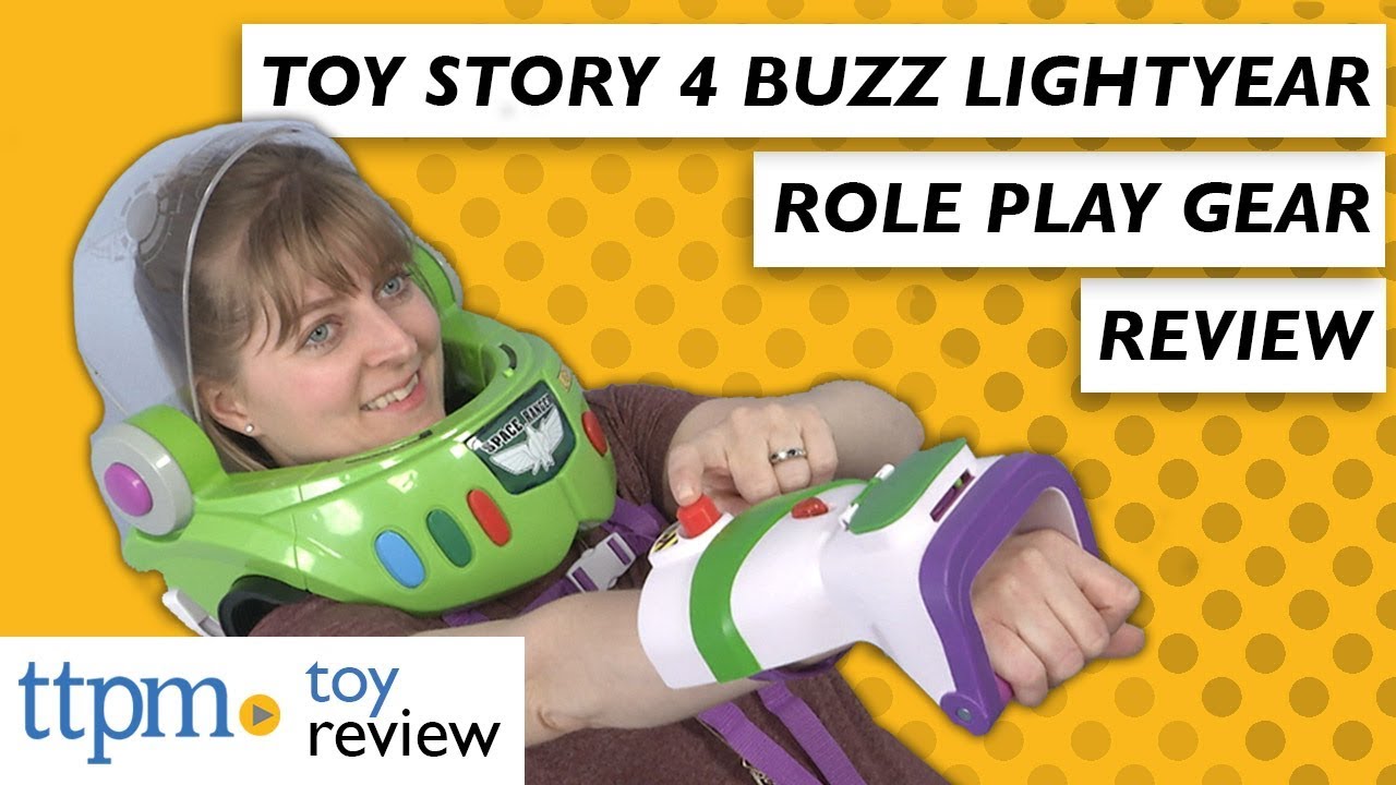 Toy Story 4 Buzz Lightyear Space Ranger Armor & Buzz Lightyear Rapid Disc Blaster from Mattel