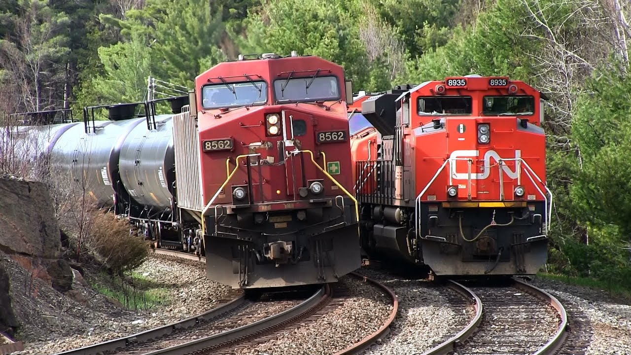 DOUBLE CRUDE! CP 8562 at Boyne, Ontario