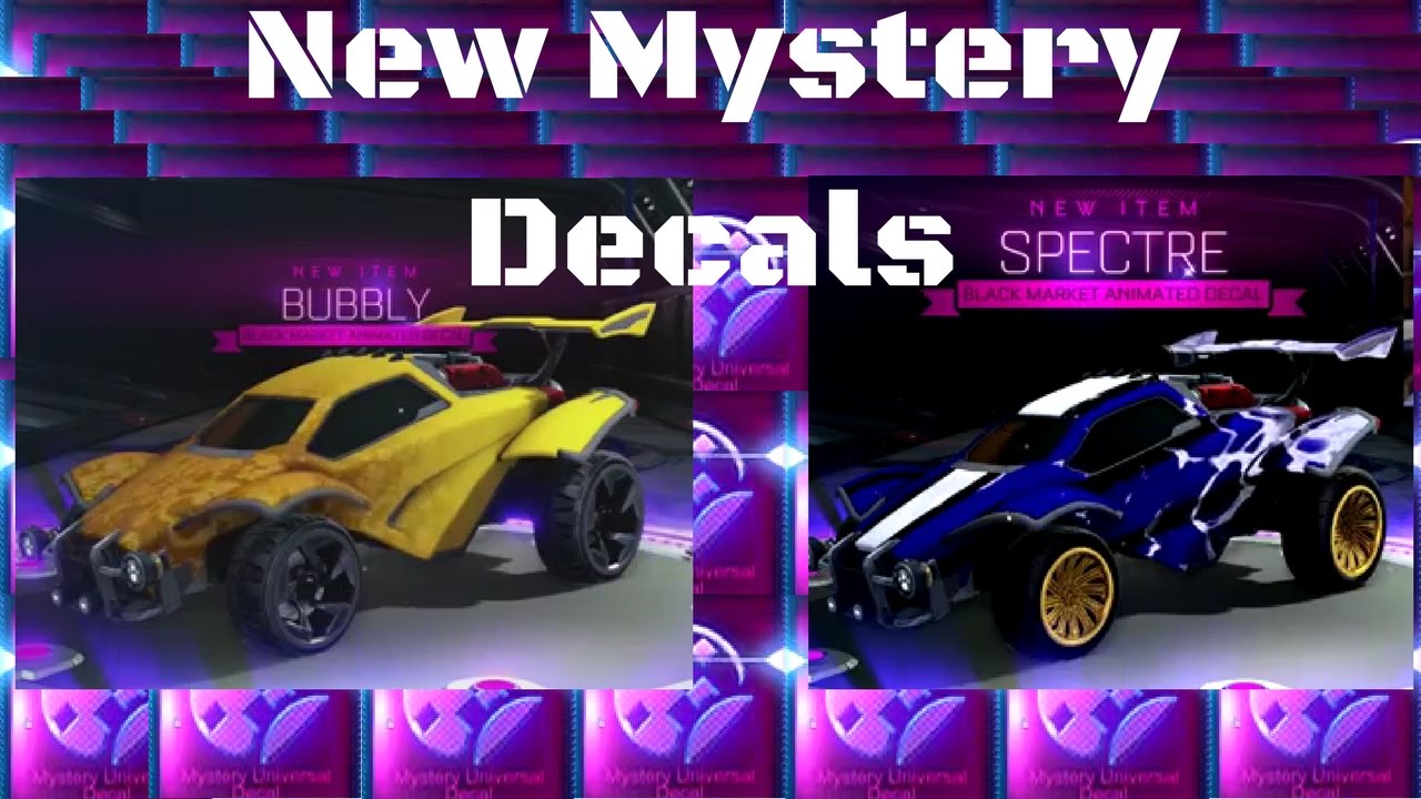 New Mystery Decals Bubbly and Spectra (Footage)