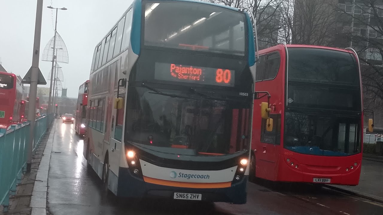 Stagecoach South West 10503, SN65ZHV, 80, to Plymouth.
