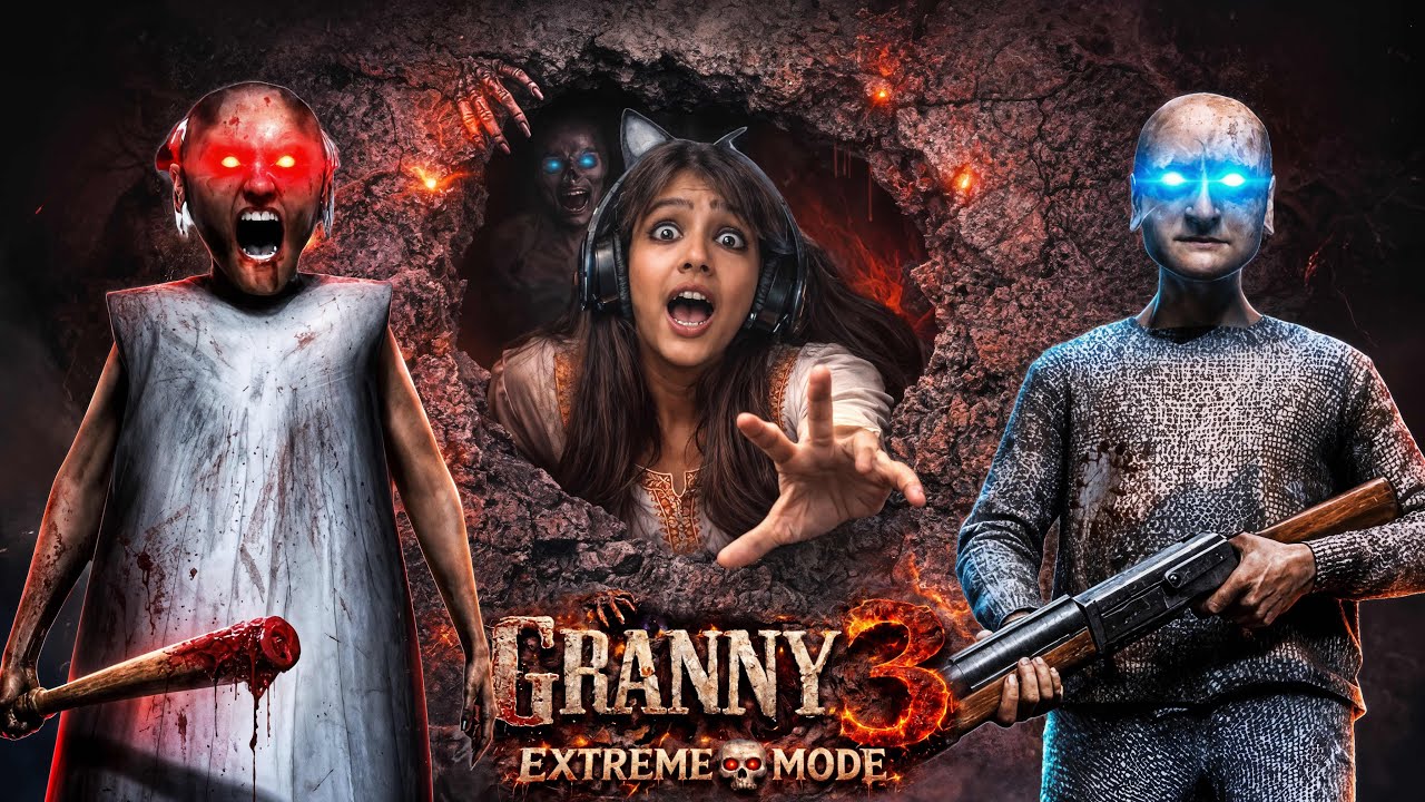GRANNY 3 EXTREME MODE 😱 - New Cave Escape Full Gameplay!
