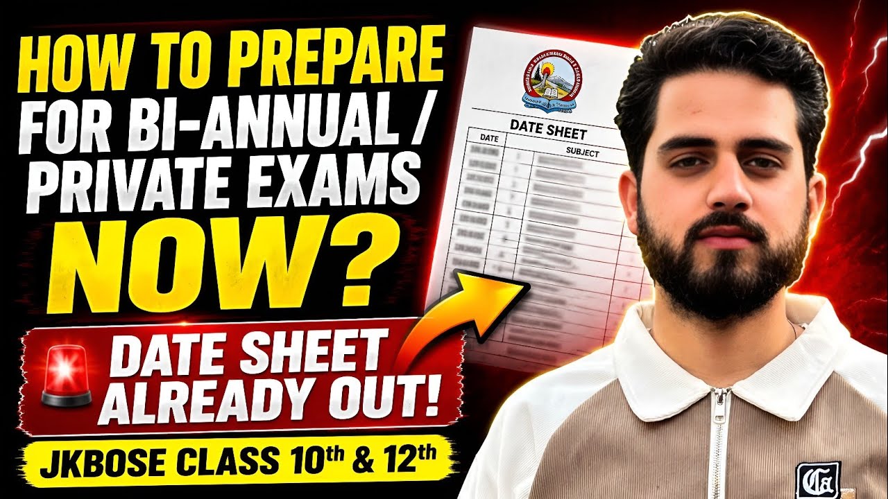 Detailed Strategy for Jkbose Biannual/Private Exams 2026🔥 | UYP