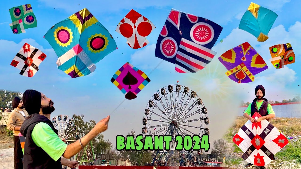 Kites Flying On Basant 2024🔥BASANT PANCHAMI VLOG ✌🏻..( Amritsar,Punjab )