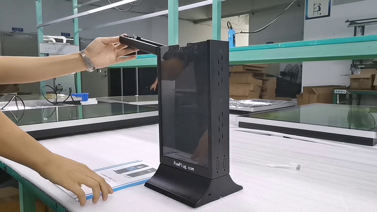 10.1inch Desktop USB Update Mini Digital Signage Kiosk Smart Phone Charging Station