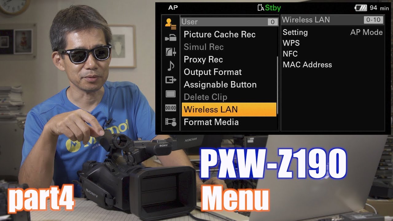 PXW-Z190 Part4 menu and assign Ufer! VLOG_277
