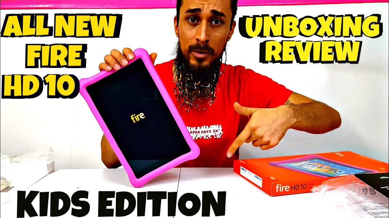 Newest Amazon Fire HD 10 Kids Edition Tablet Pink Case Unboxing Review Christmas Haul Tech Review