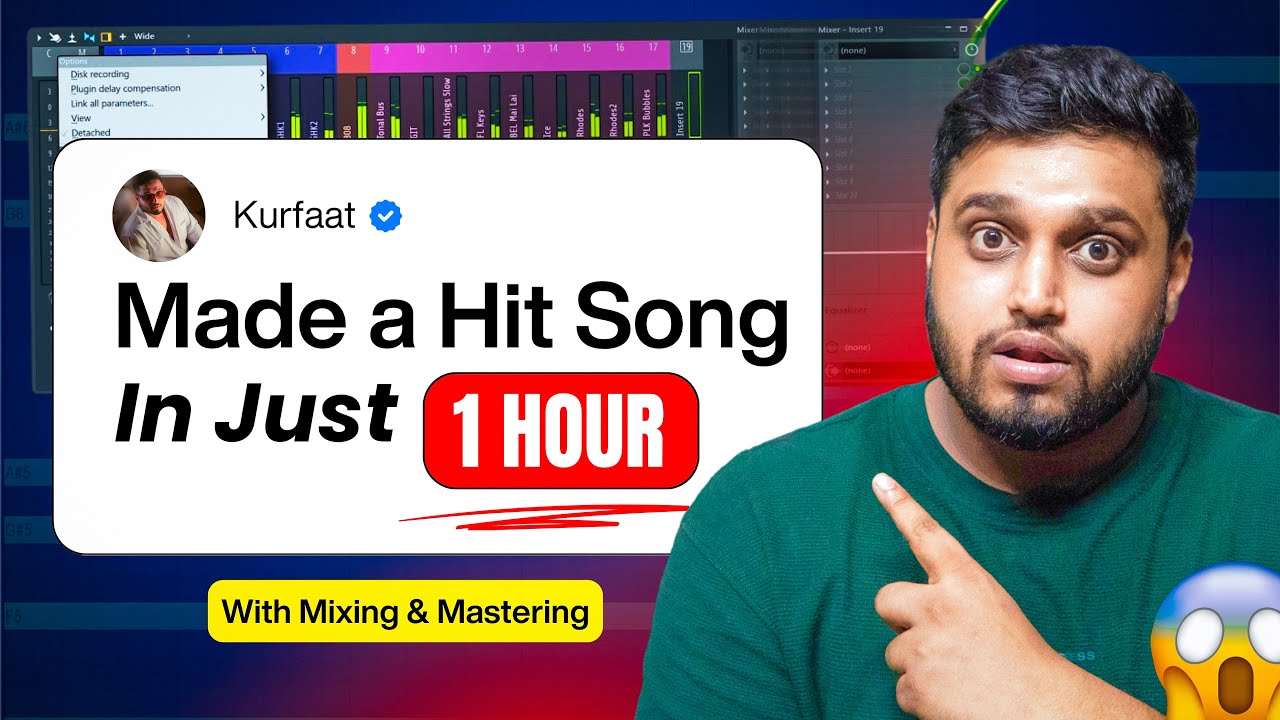I Produced, Mixed & Mastered The Complete Song in 1 Hours Only !!