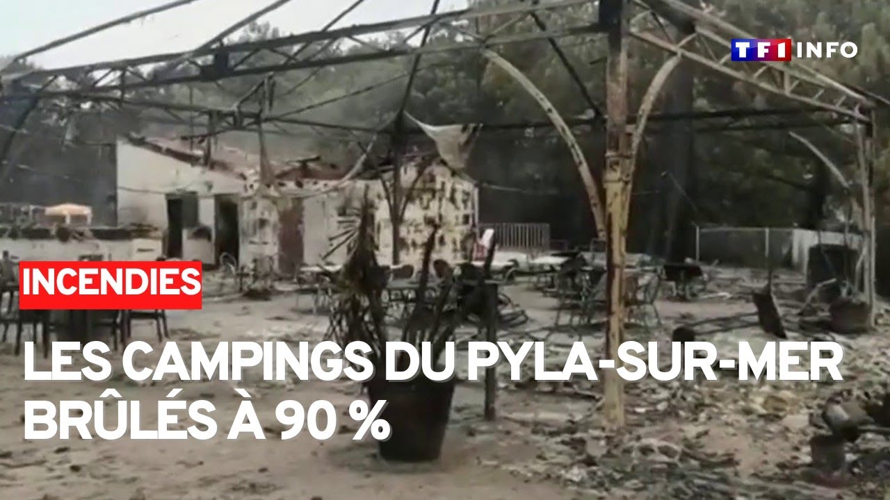Les campings du Pyla détruits par les flammes