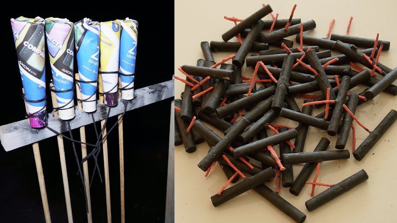 VARAS PIROTECNICAS CON CAÑONCITOS