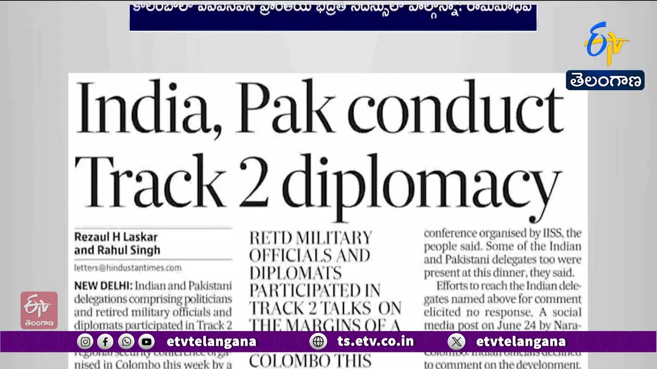 Ram Madhav Rubbishes Reports Of India-Pakistan Track 2 Talks In Colombo