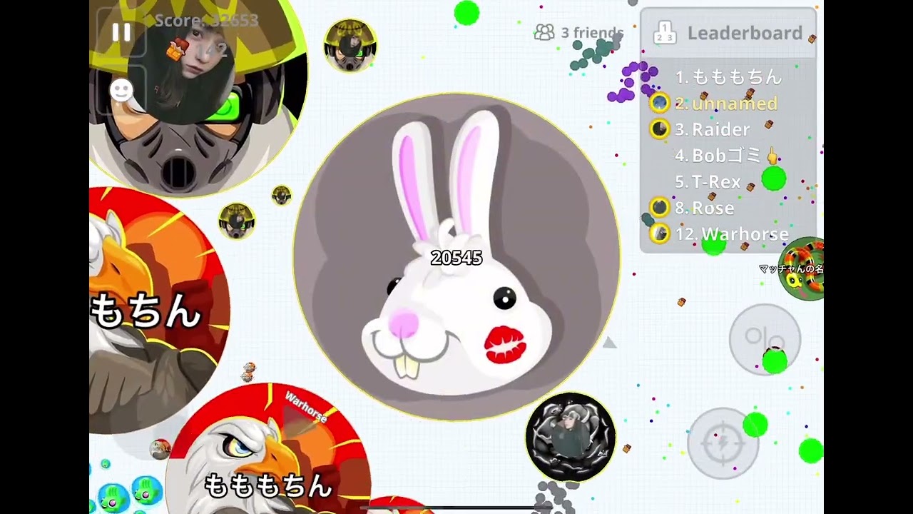 【agario mobile】久しぶり、仕事忙しくてやってないから頻度悪くなります