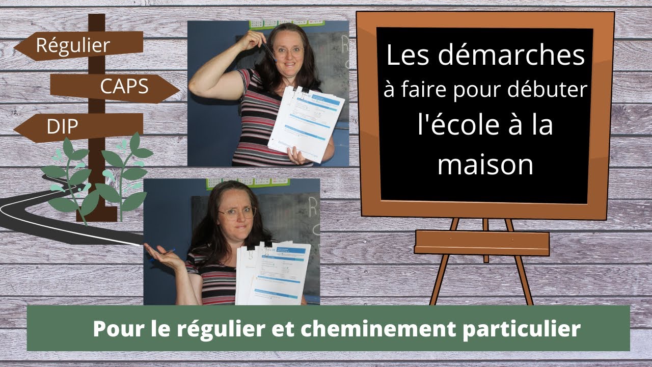 Démarche pour faire l'école à la maison