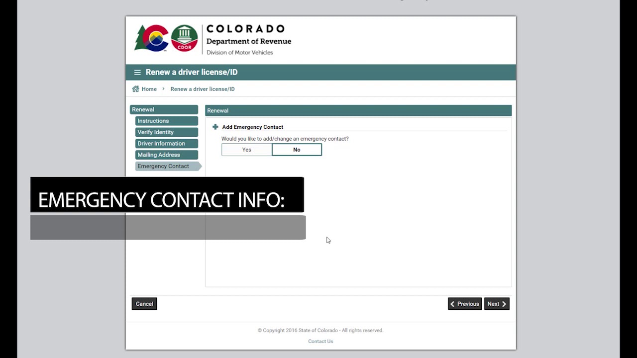 How to Renew Your Colorado ID Online