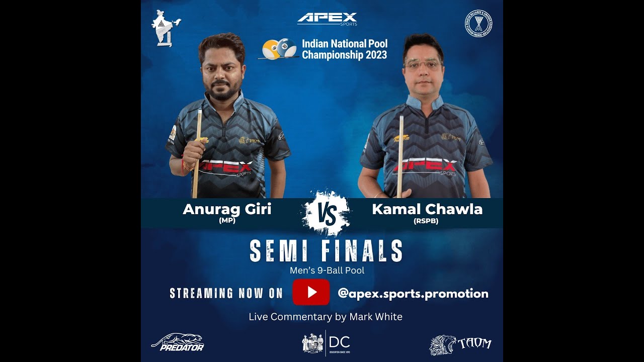 Anurag Giri vs Kamal Chawla Semi-Finals Men 9 Ball Indian National Pool Championship