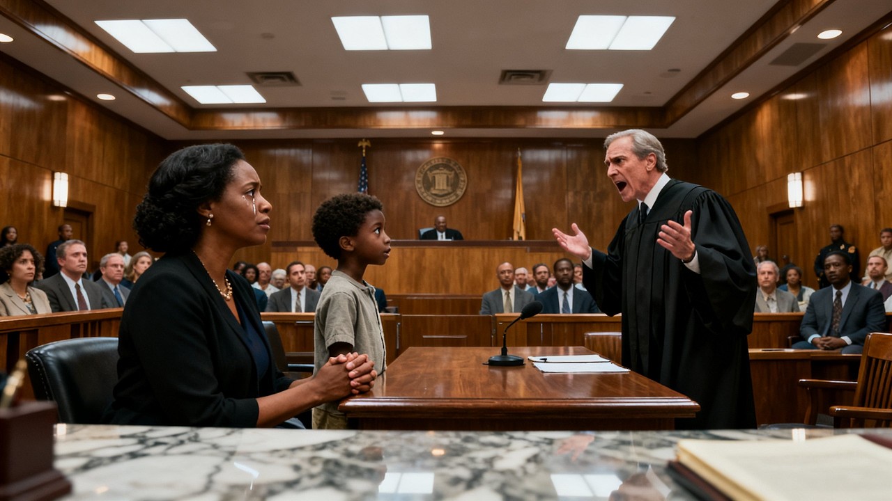A Judge Questions a 9-Year-Old Defending His Mother — Then One Sentence Changes the Case