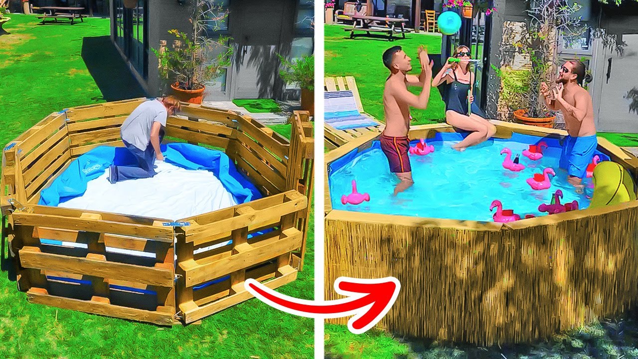 How To Build Your Own Swimming Pool Out Of Pallets
