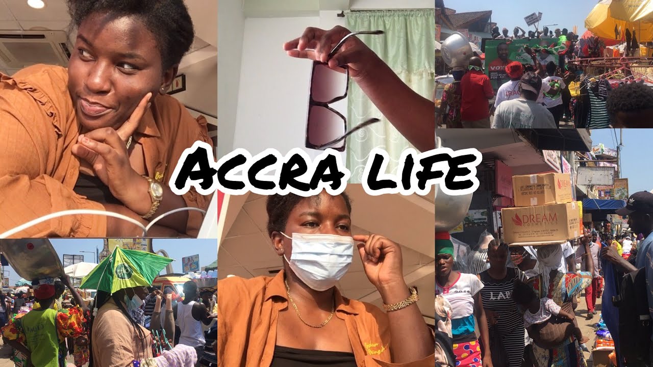 VLOGMAS DAY 1 - LIFE IN ACCRA -SEASONAL CHAOS IN ACCRA MARKET