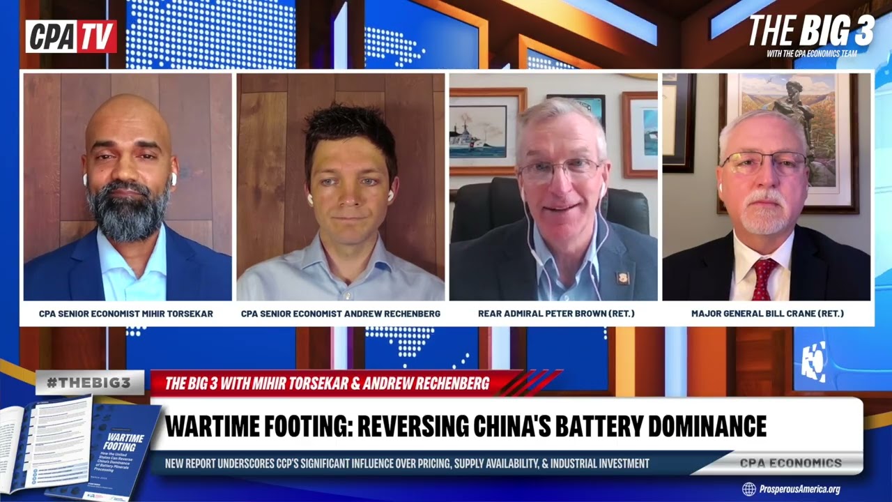 The Big 3: Wartime Footing & How the US Can Reverse China's Dominance of Battery Mineral Processing