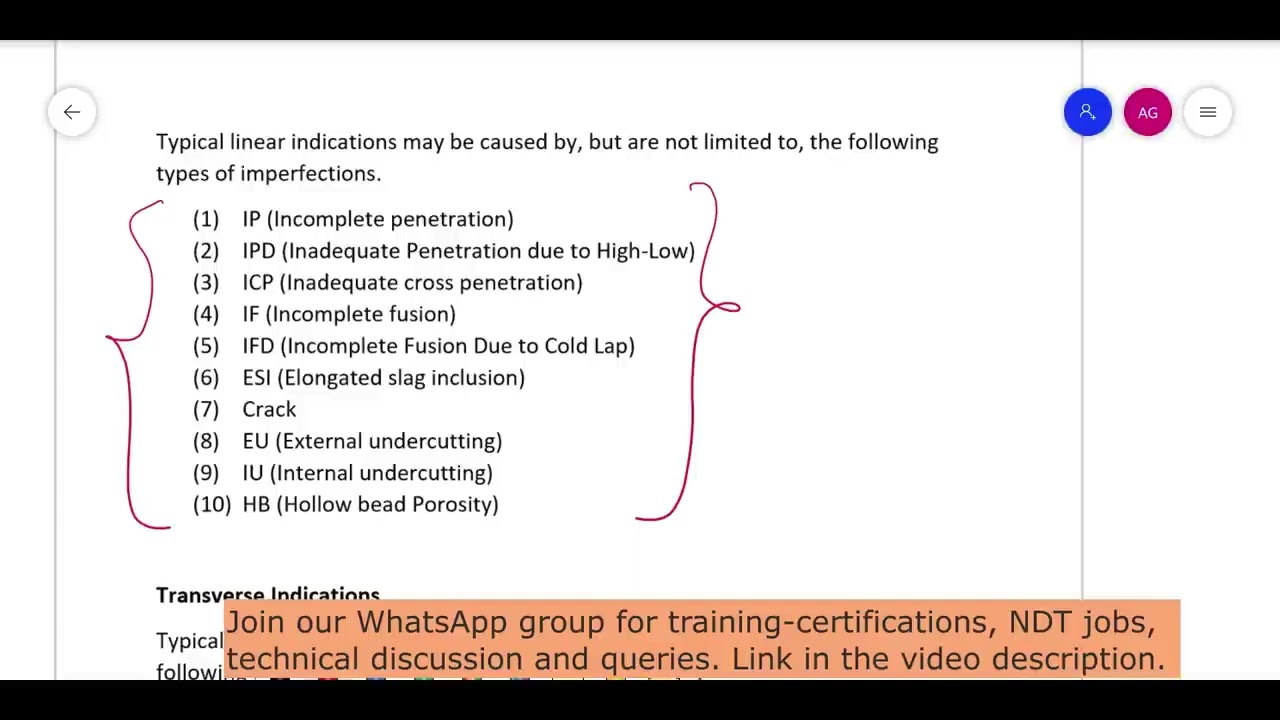 API 1104 Ultrasonic testing Indication classification & acceptance criteria Part 2