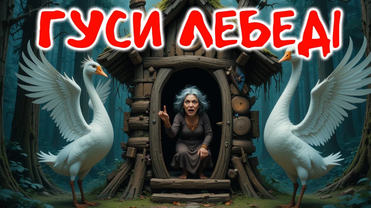 🦢 Гуси-Лебеді | Українська Казка для Малюків | Аудіоказка перед сном✨