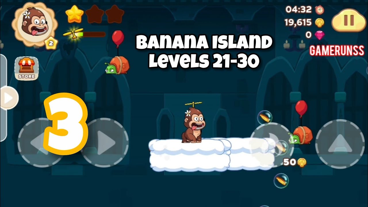 Banana Island: Kong Journey - Gameplay Walkthrough Android Part 3 - Levels 21-30