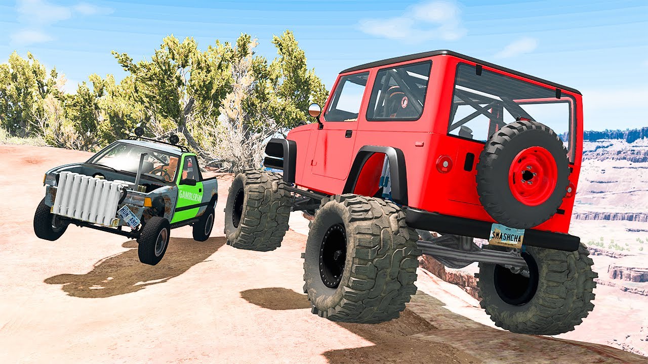 Cliff Drops #66 - BeamNG DRIVE | SmashChan