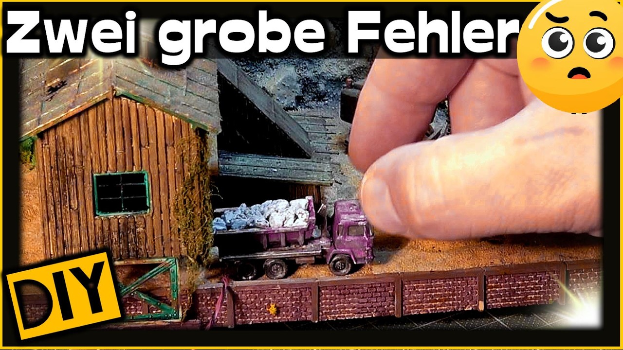 LKW im Diorama einbauen + Ladegut.  🚂 [#232] Modellbahn N