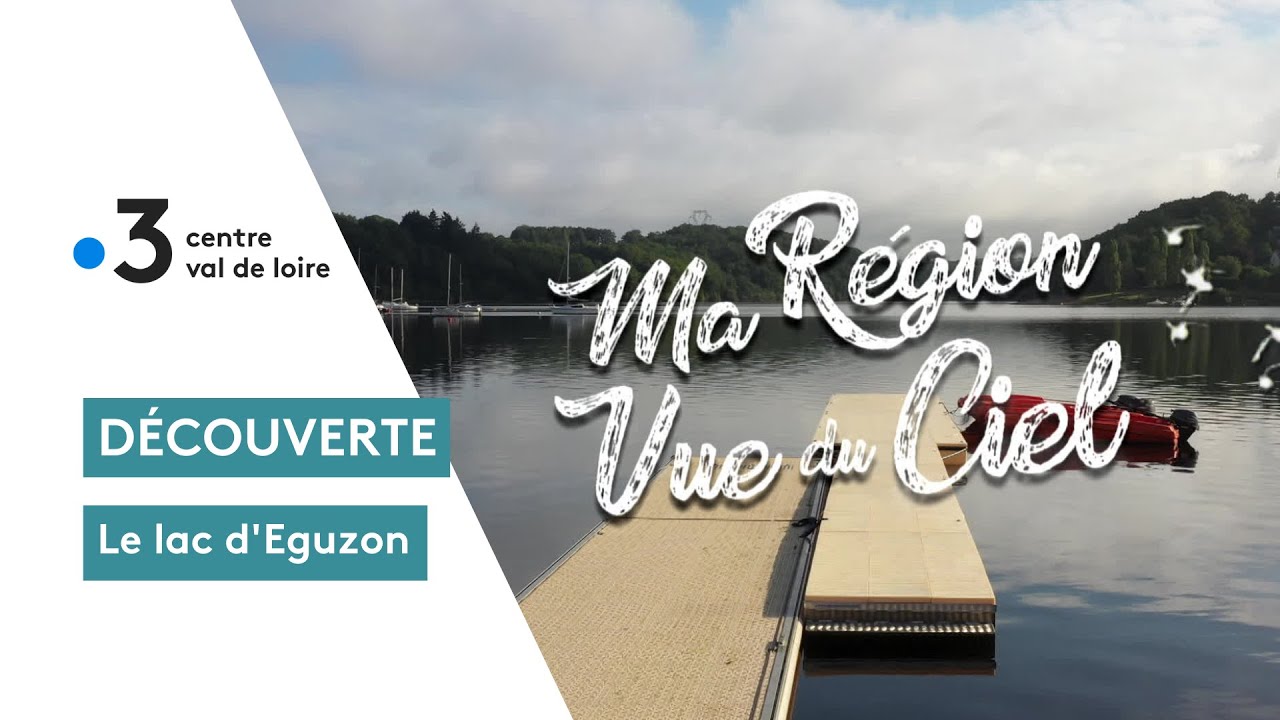 Le lac d'Eguzon vu du ciel