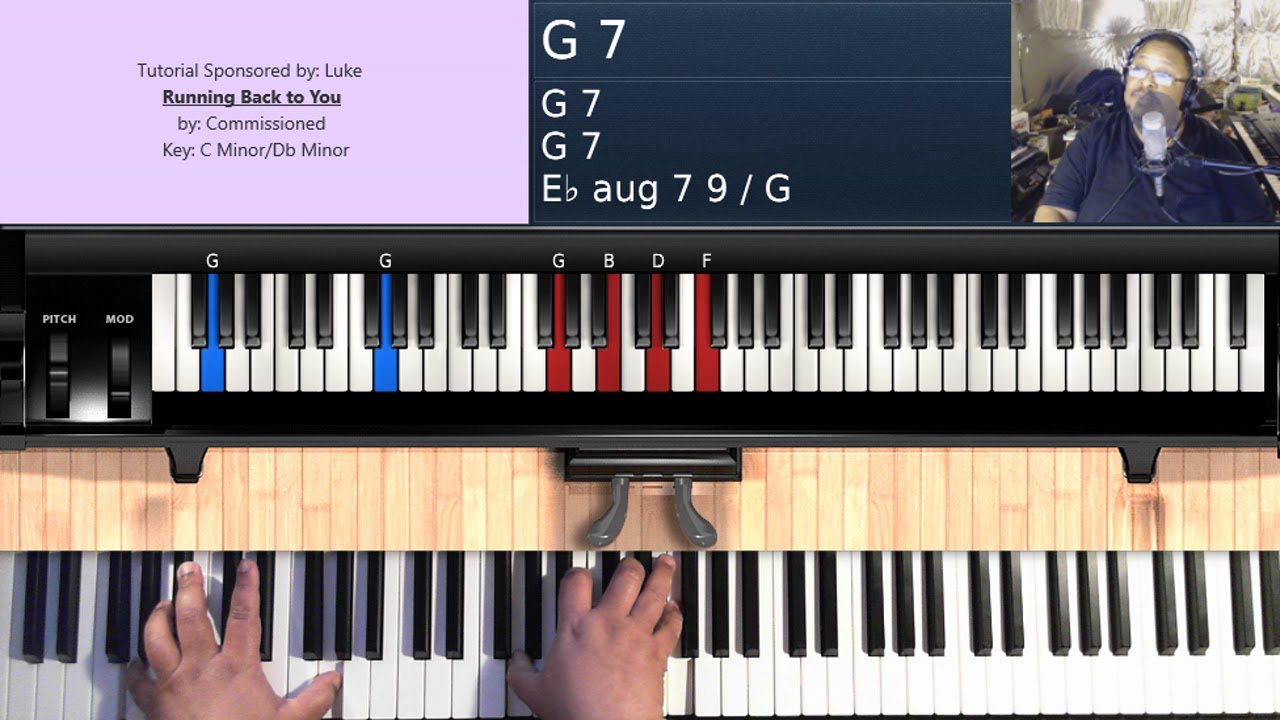 Running Back to You (by Commissioned/Fred Hammond) - Piano Tutorial