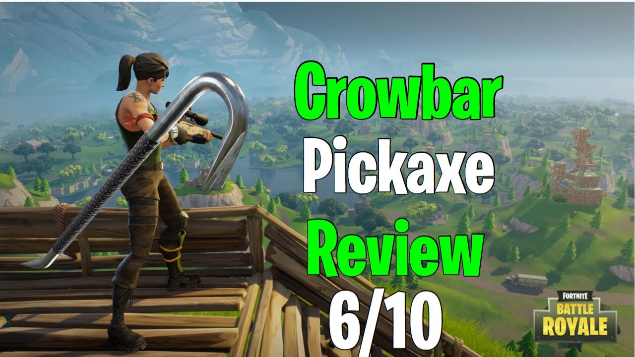 FORTNITE CROWBAR PICKAXE SOUND TESTING!!!!!