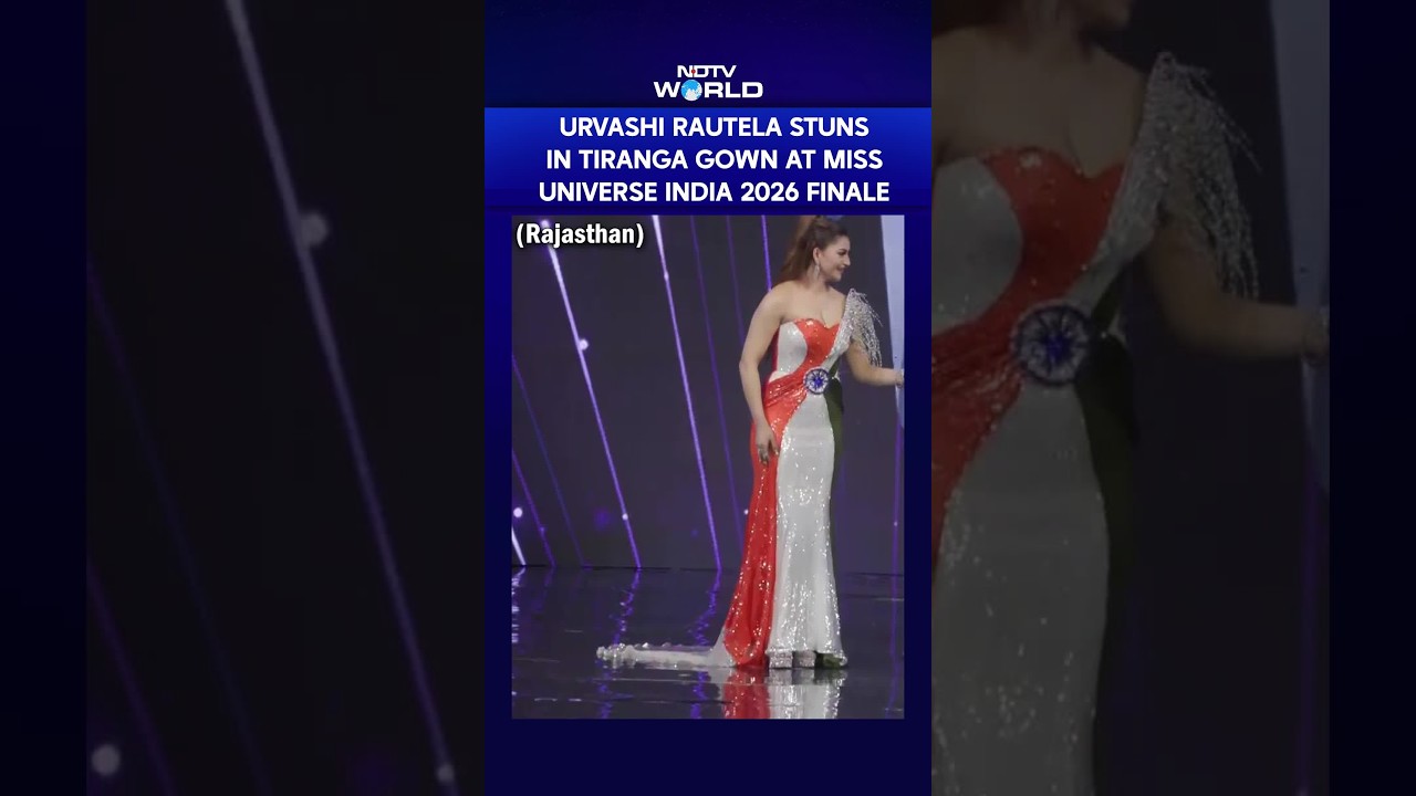 Urvashi Rautela Dazzles In Tiranga-Inspired Gown At Miss Universe India 2026 Finale