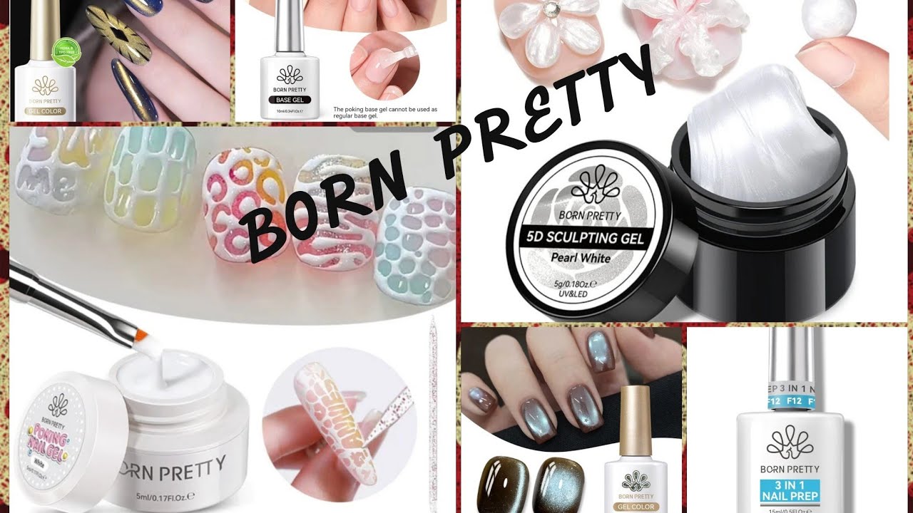 Образцы новых продуктов Born Pretty: гель для прокалывания, гель для 5D-скульптуры и многое другое