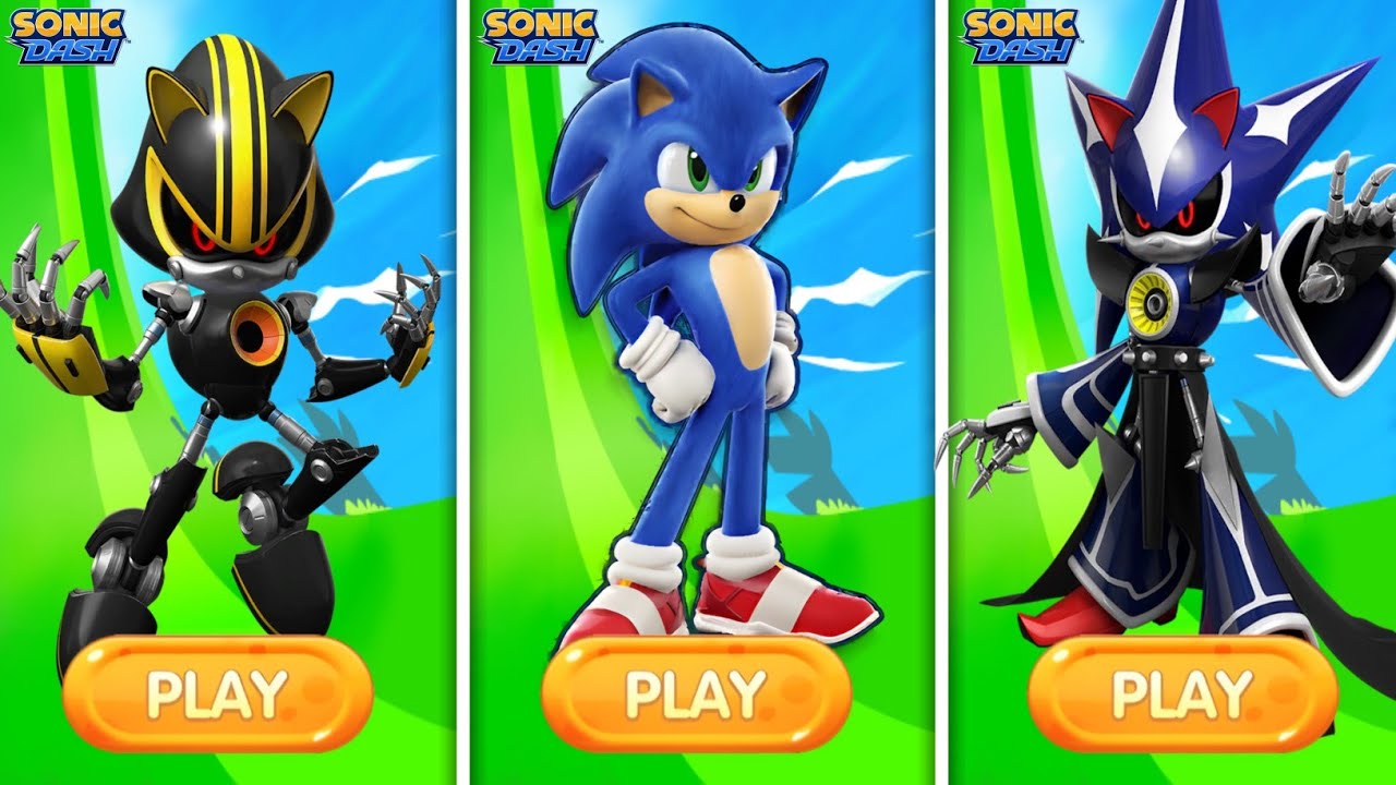 Sonic Dash - Movie Sonic Vs Metal Sonic Mash 3.0 Vs Neo Metal Sonic | Epic Run 🔥🤯