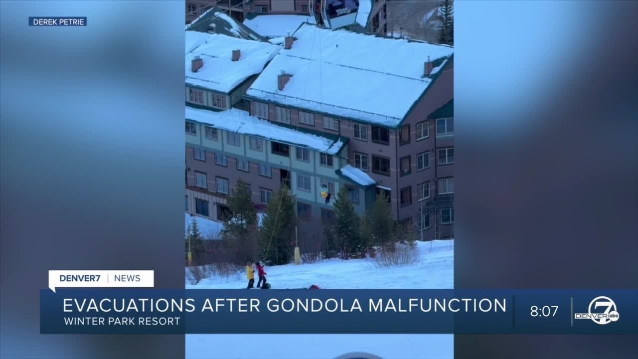 Winter Park crews evacuate gondola riders after malfunction on Saturday